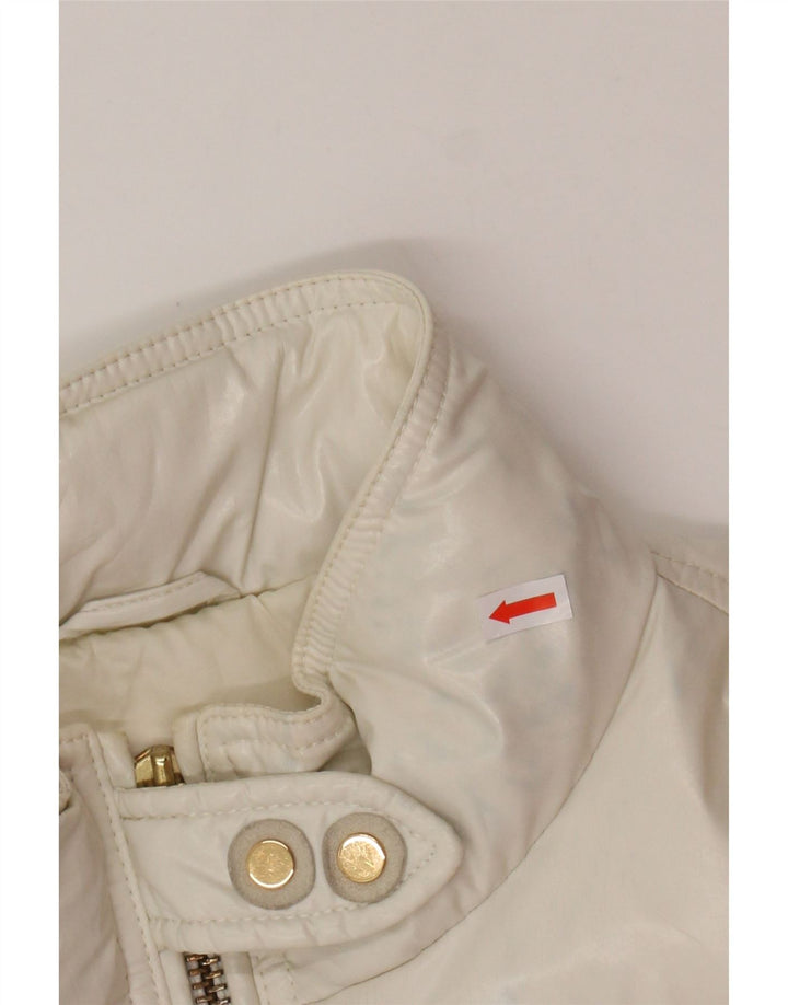 FAY Womens Padded Jacket UK 16 Large Off White