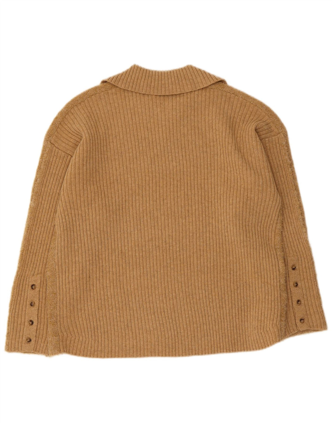 Indi & Cold Suéter tipo jersey con cuello tipo polo para mujer UK 44 Lana beige mediana