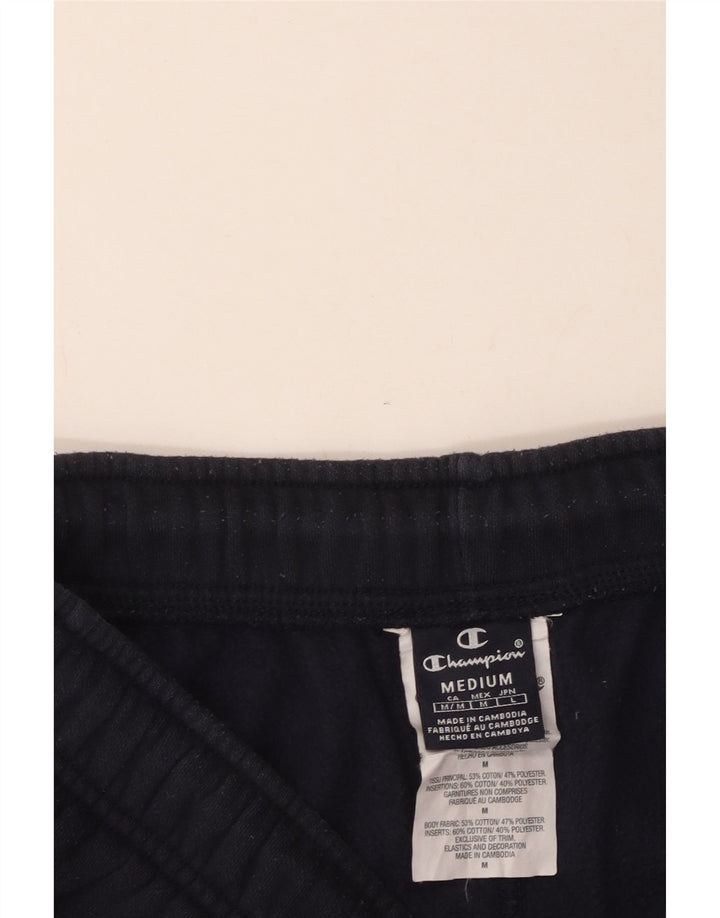 Champion Pantalones cortos deportivos para hombre de algodón azul marino mediano