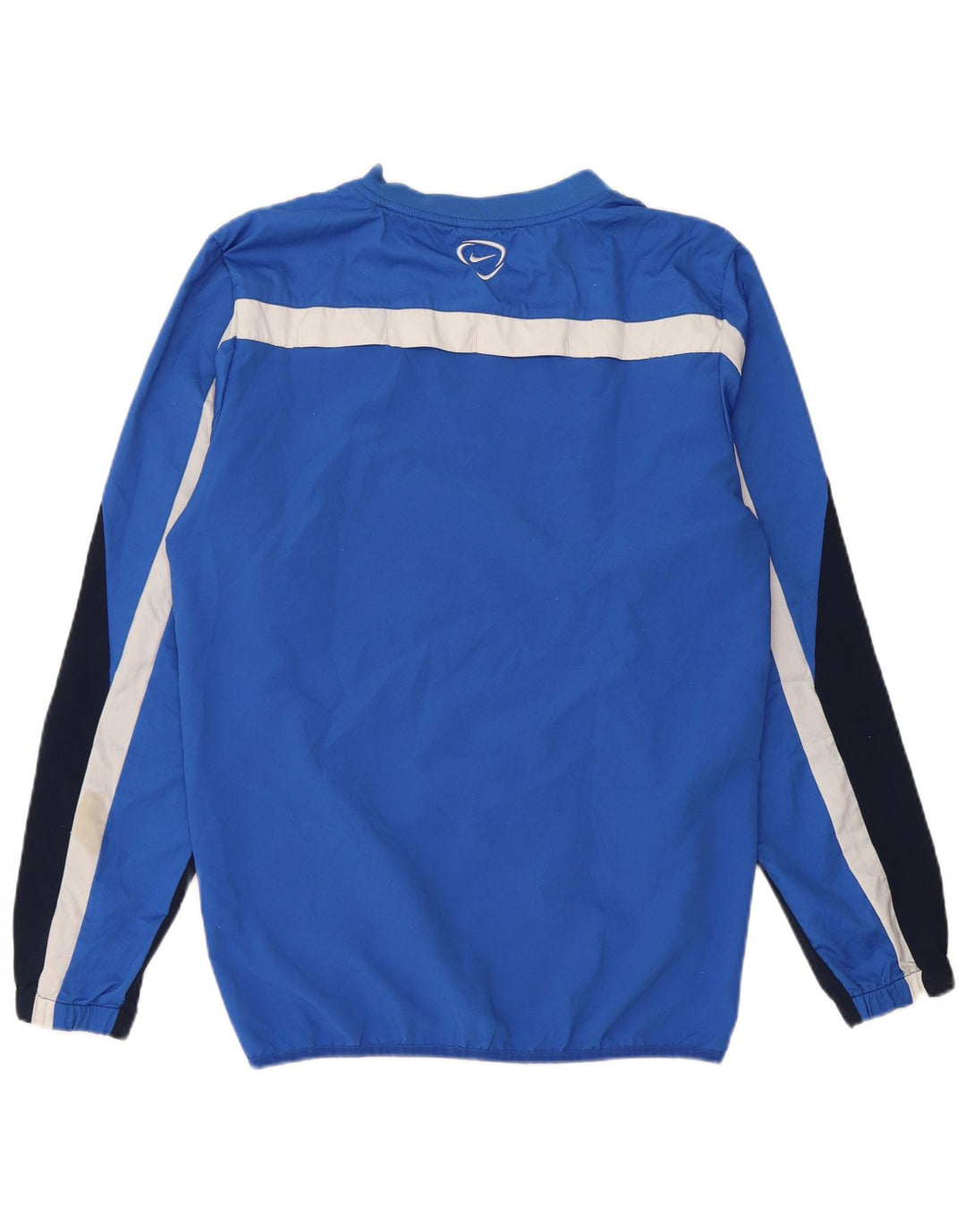 NIKE Hombre Dri Fit Jersey Chándal Top Azul Medio Colorblock