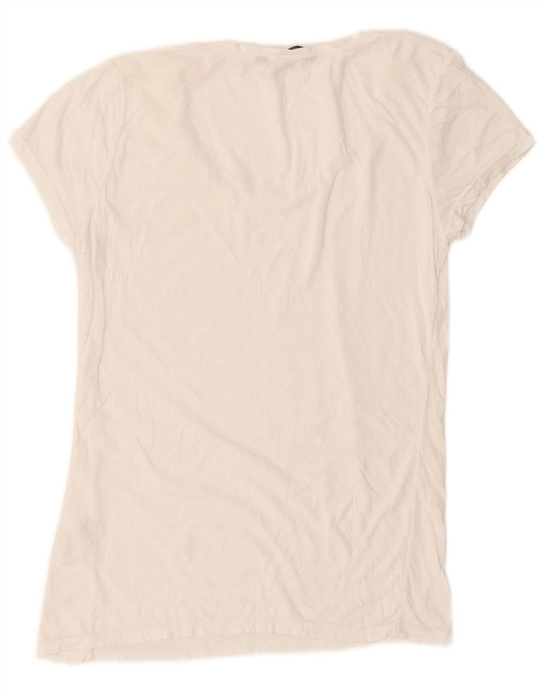 French Connection Camiseta para mujer Top UK 10 Small White Cotton