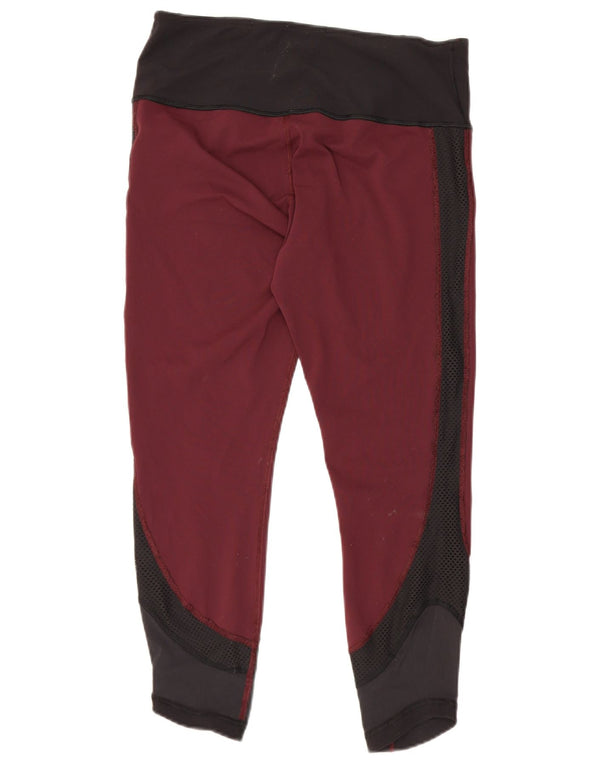 Lululemon Leggings cortos para mujer US 12 grande color burdeos