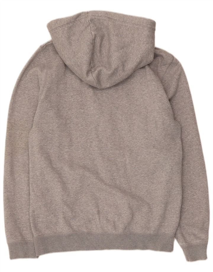 Jack Wills Sudadera con capucha y cremallera para hombre de algodón moteado gris medio
