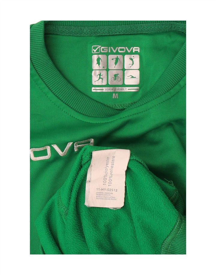 GIVOVA Hombre Sudadera Estampada Jersey Jersey Verde Medio Poliéster