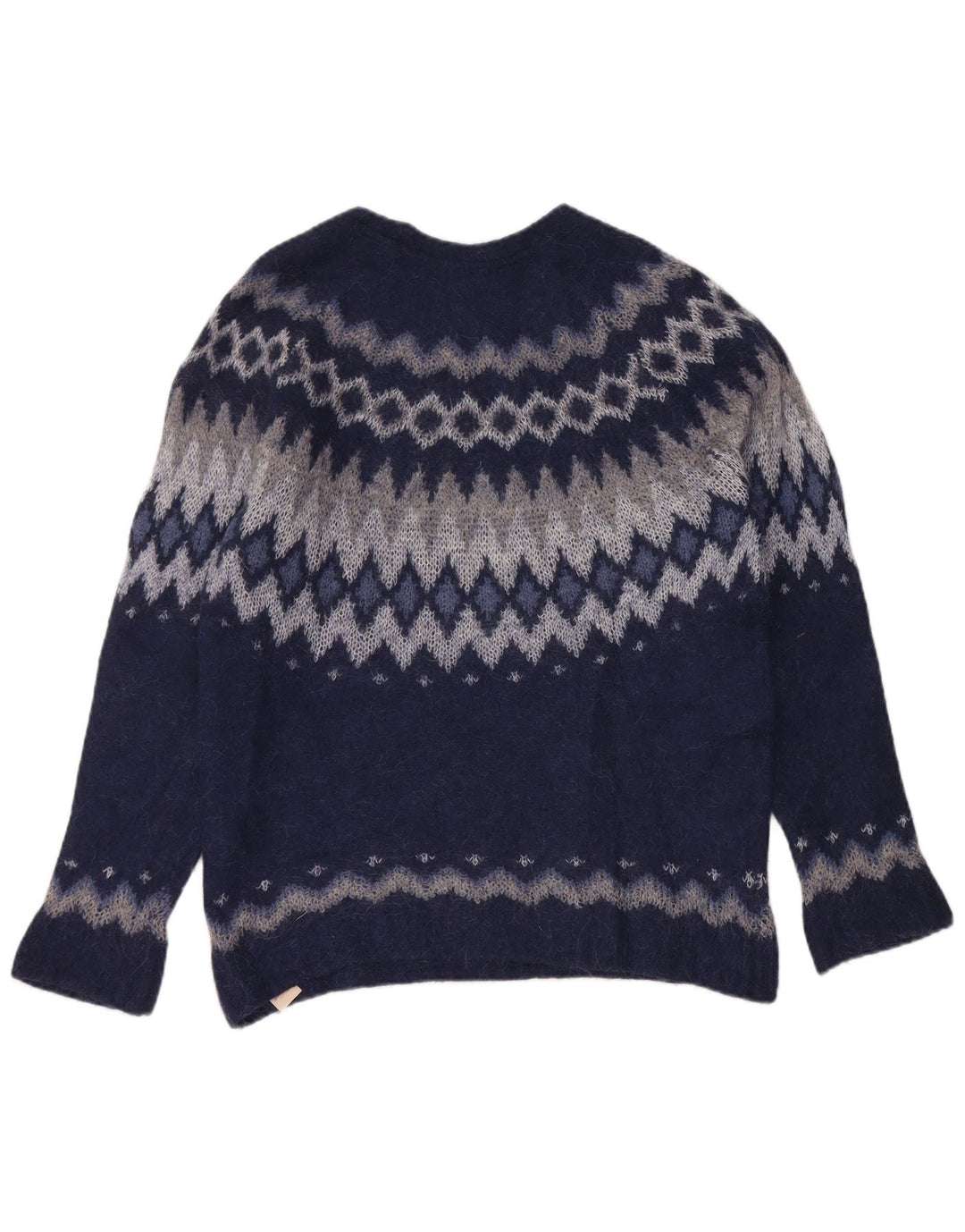 Massimo Dutti Jersey con Cuello Barco para Mujer UK 44 Medium Azul Marino