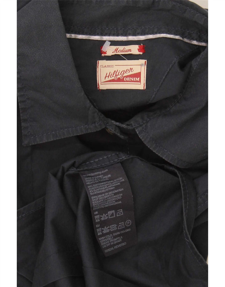 Camisa Tommy Hilfiger para mujer UK 12 Medium Azul marino Algodón
