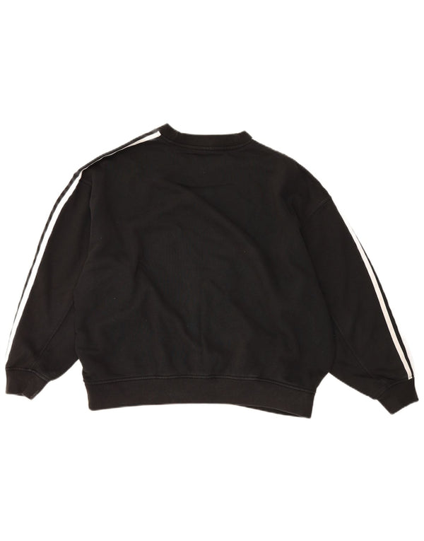 Adidas - Sudadera extragrande para mujer, talla 6, XS, algodón negro