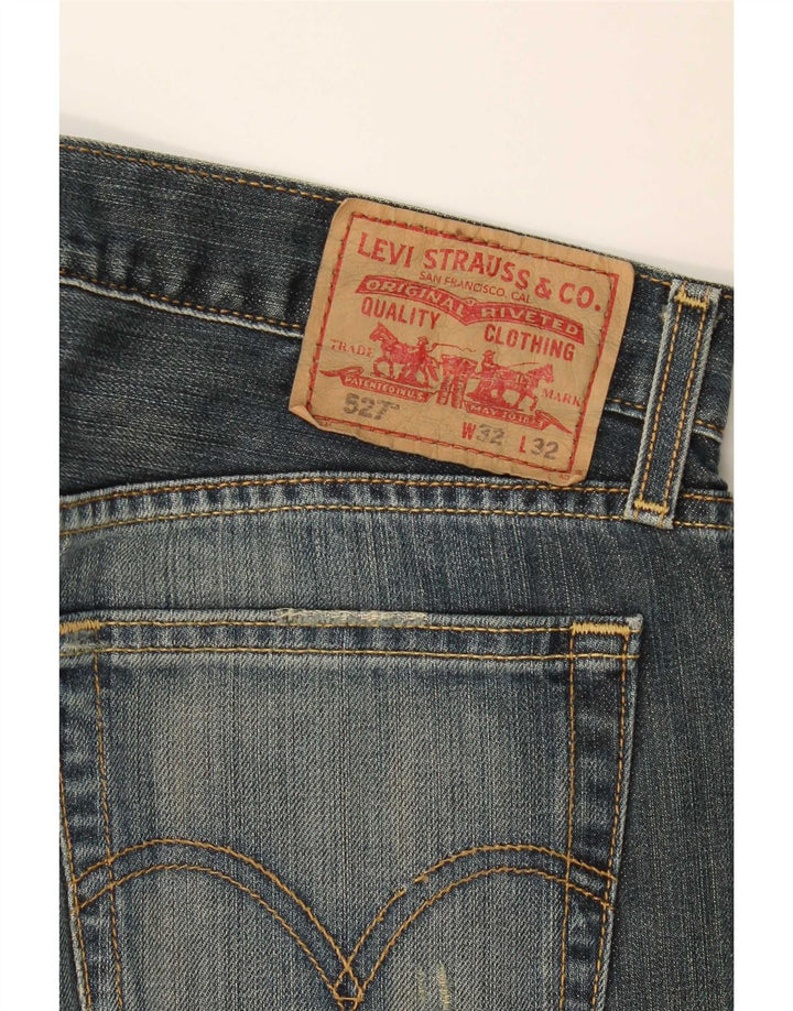 Levi's Mujer 527 Bootcut Jeans W32 L32 Algodón Azul Marino