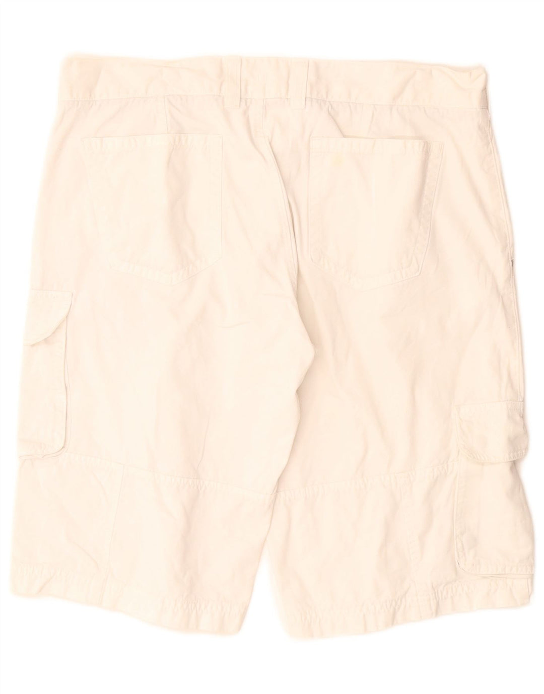 Benetton Shorts Cargo Hombre IT 50 Large W34 Algodón Blanco