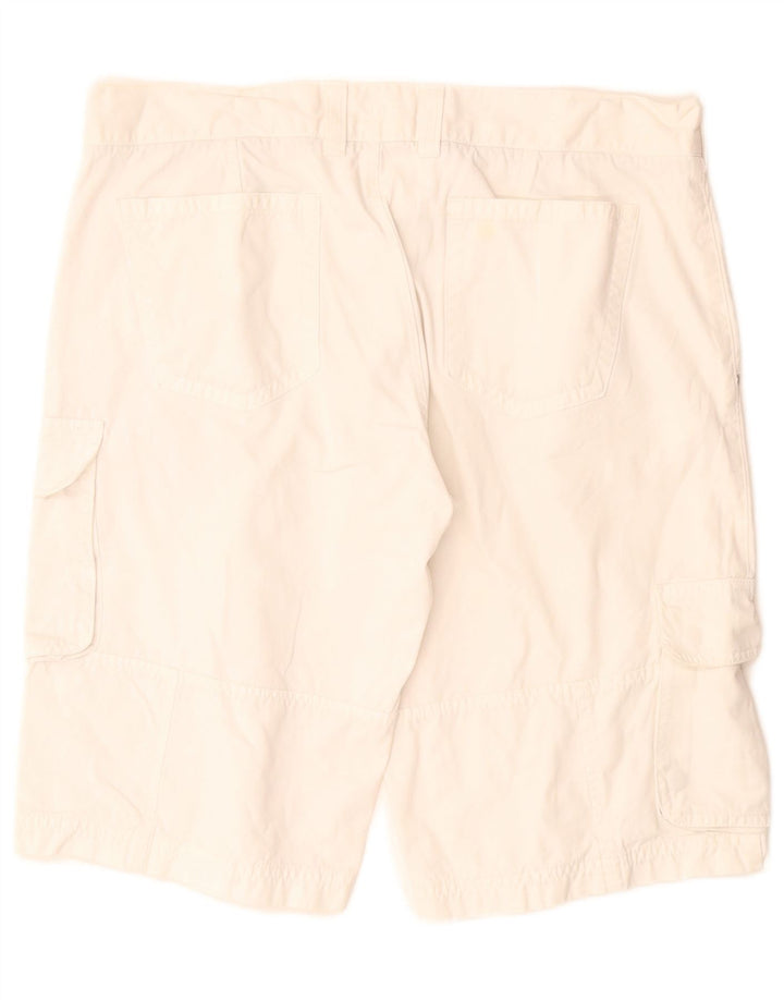 Benetton Shorts Cargo Hombre IT 50 Large W34 Algodón Blanco