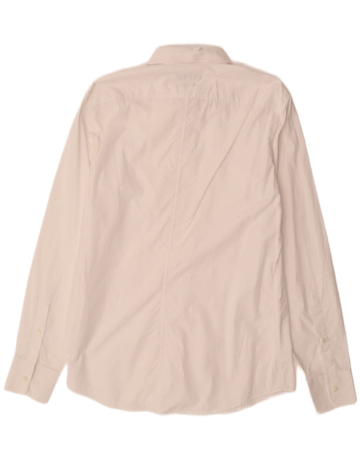 Camisa TRUSSARDI para hombre talla 42 grande algodón blanco