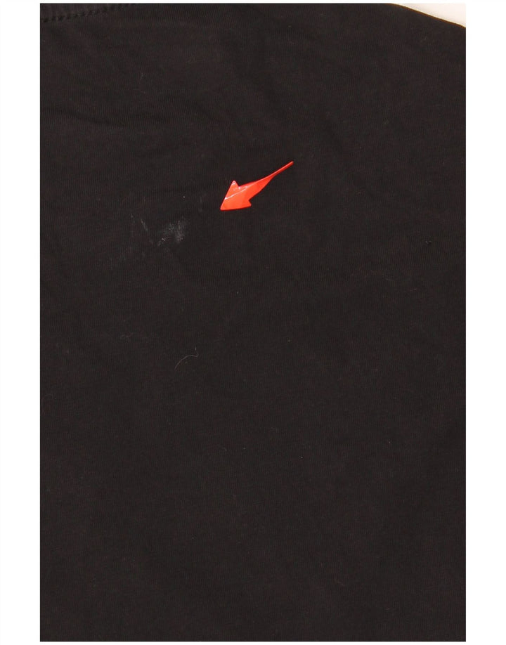 GUESS Mens Slim Fit Graphic T-Shirt Top Medium Black Cotton