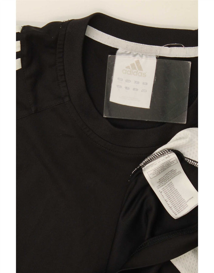 Adidas Hombre Camiseta Top Medium Negro Colorblock Poliéster