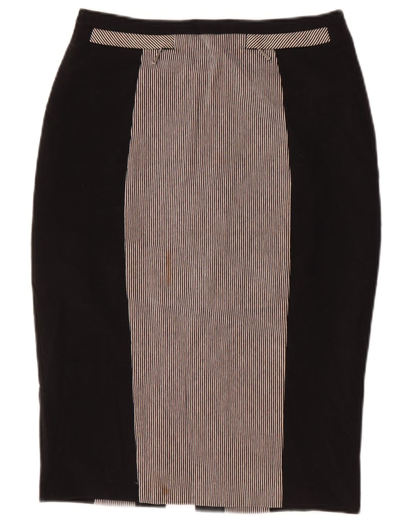 Marks & Spencer Falda lápiz autógrafo para mujer UK 8 Small W26 Negro