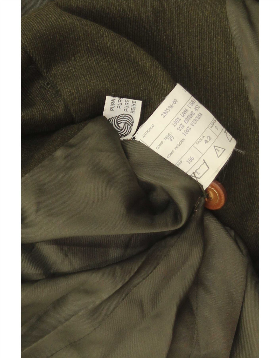Chaqueta blazer vintage de 4 botones para mujer IT 42 Bloque de color verde medio