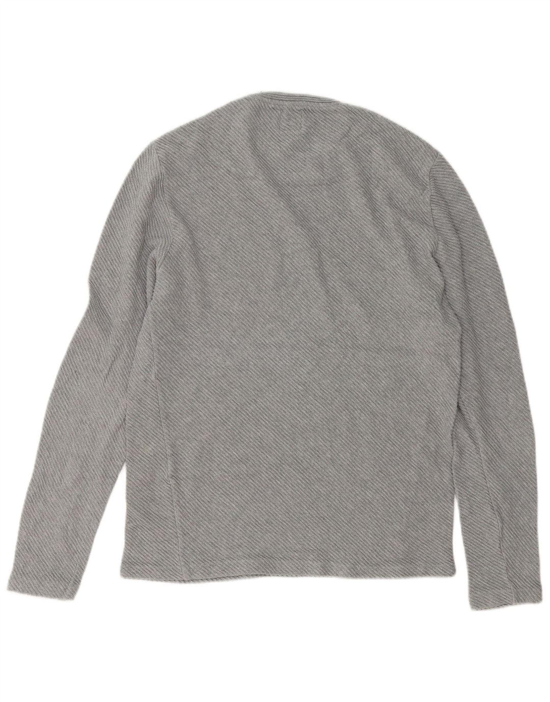 Zara Hombre Top Manga Larga Gris Medio