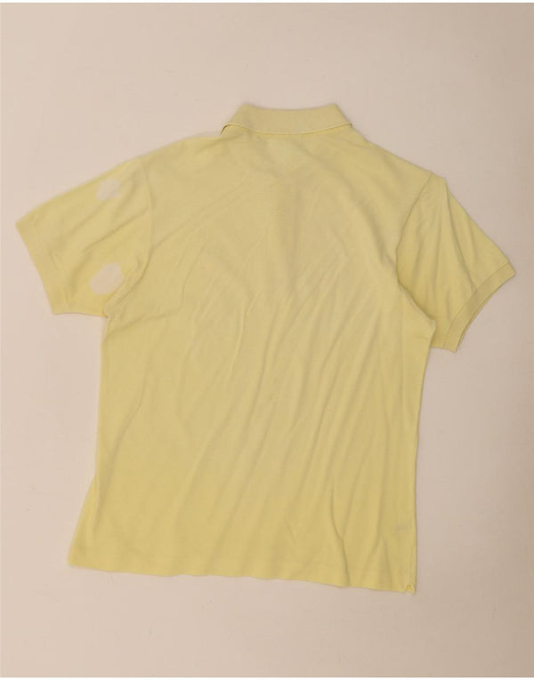 Polo Lacoste para hombre talla 4 algodón amarillo mediano