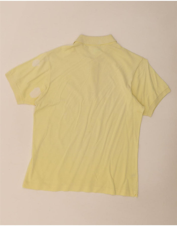 Polo Lacoste para hombre talla 4 algodón amarillo mediano