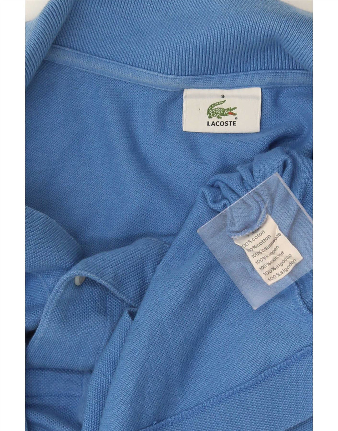 Polo Lacoste Hombre Talla 4 4XL Algodón Azul