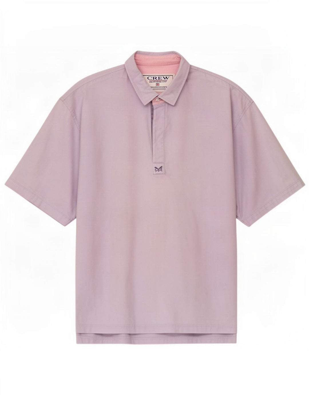 Crew Clothing Camisa de manga corta para hombre XL Algodón morado