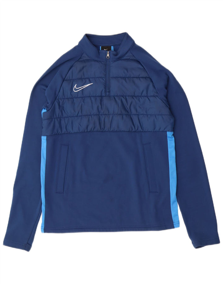 NIKE Boys Dri Fit Jersey Chándal Top 12-13 años Grande Azul
