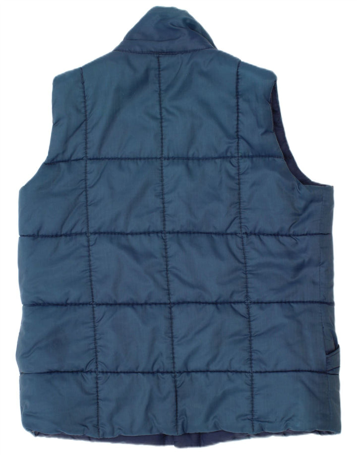 Puffa Chaleco acolchado para niños 7-8 años Grande Nylon azul