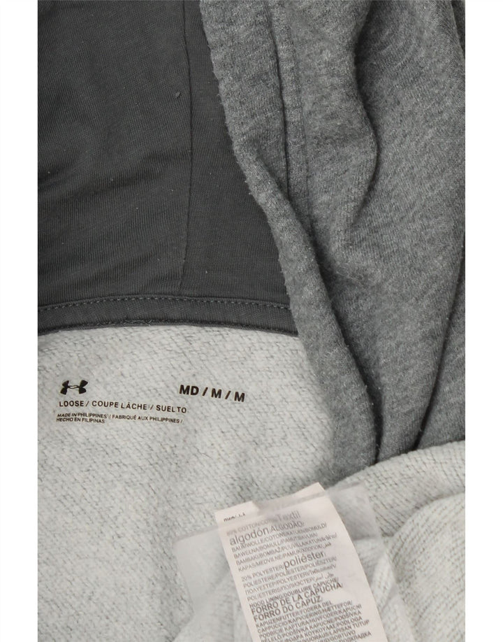 Under Armour Jersey con capucha de algodón moteado en gris medio para hombre