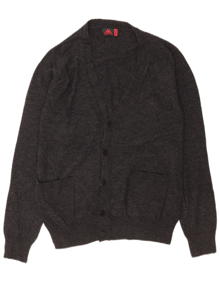 Robe Di Kappa Hombre Cárdigan Suéter Gris Medio