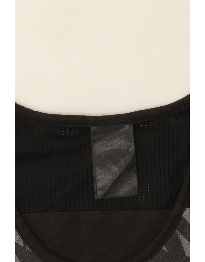 Adidas Hombre Chaleco Top Pequeño Algodón Geométrico Negro