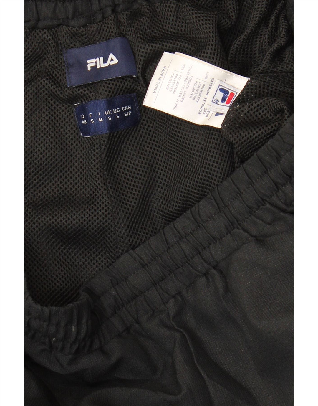 Pantalones Chándal para Hombre Fila Joggers Pequeño Negro con Motivos de Puntos Poliéster