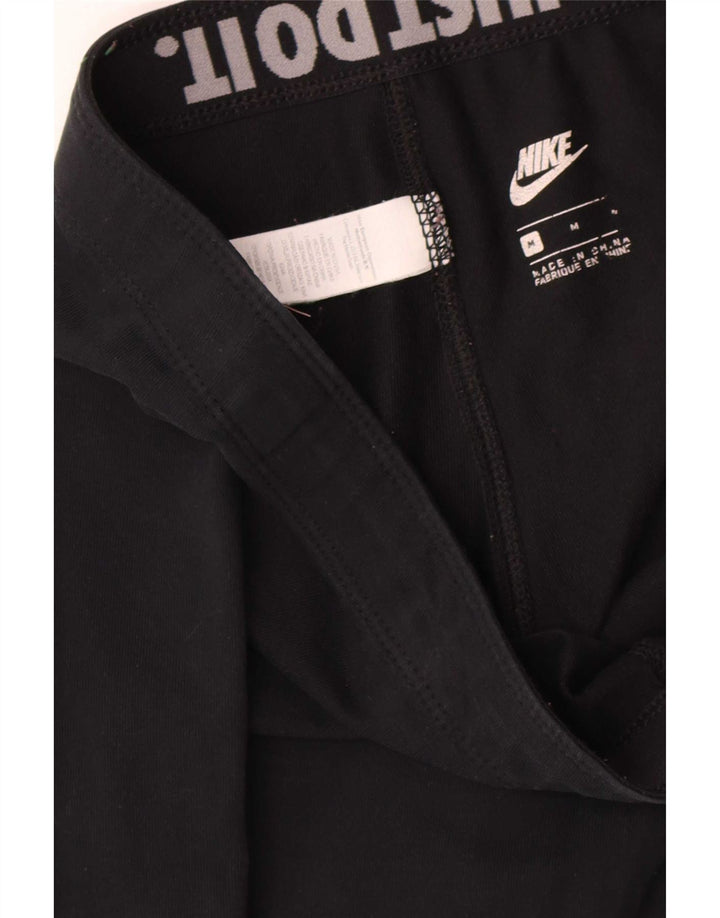 Nike - Leggings gráficos para mujer (talla 40), algodón negro mediano