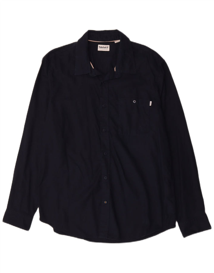 Camisa Timberland Hombre XL Azul Marino Algodón