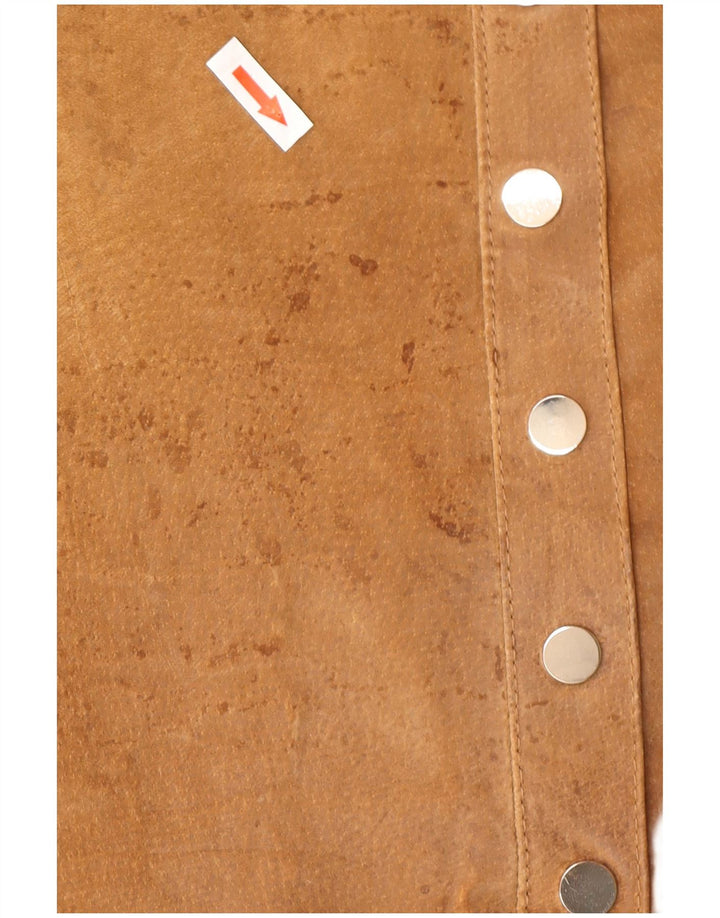 Pimkie Minifalda de ante para mujer IT 44 Medium W32 Cuero marrón