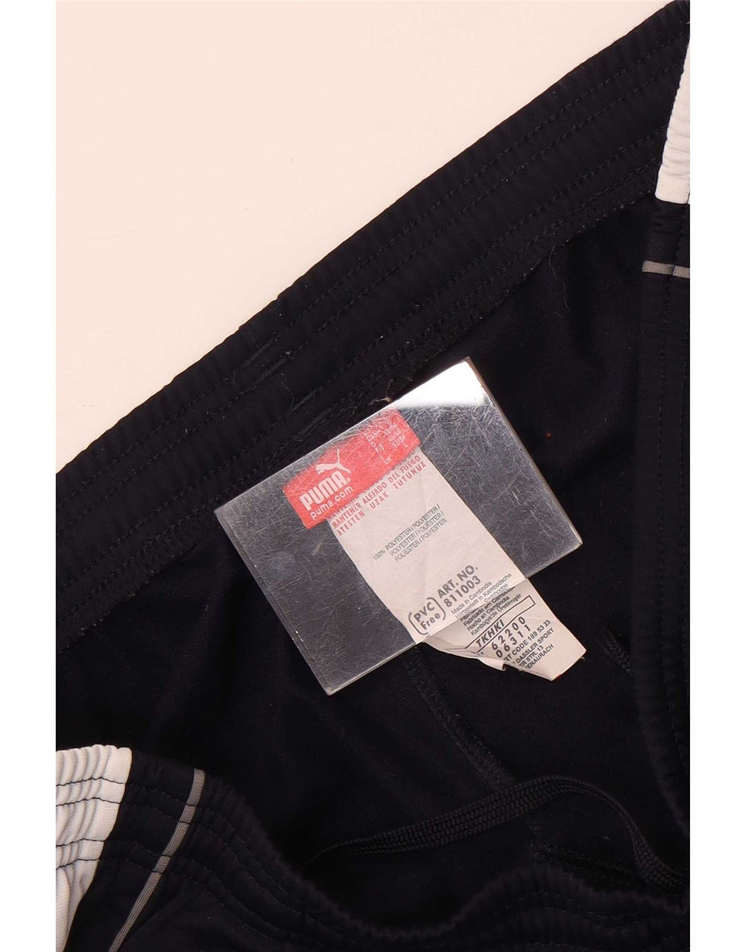 Puma Pantalones De Chándal Para Hombre Grande Azul Marino Colorblock Poliéster