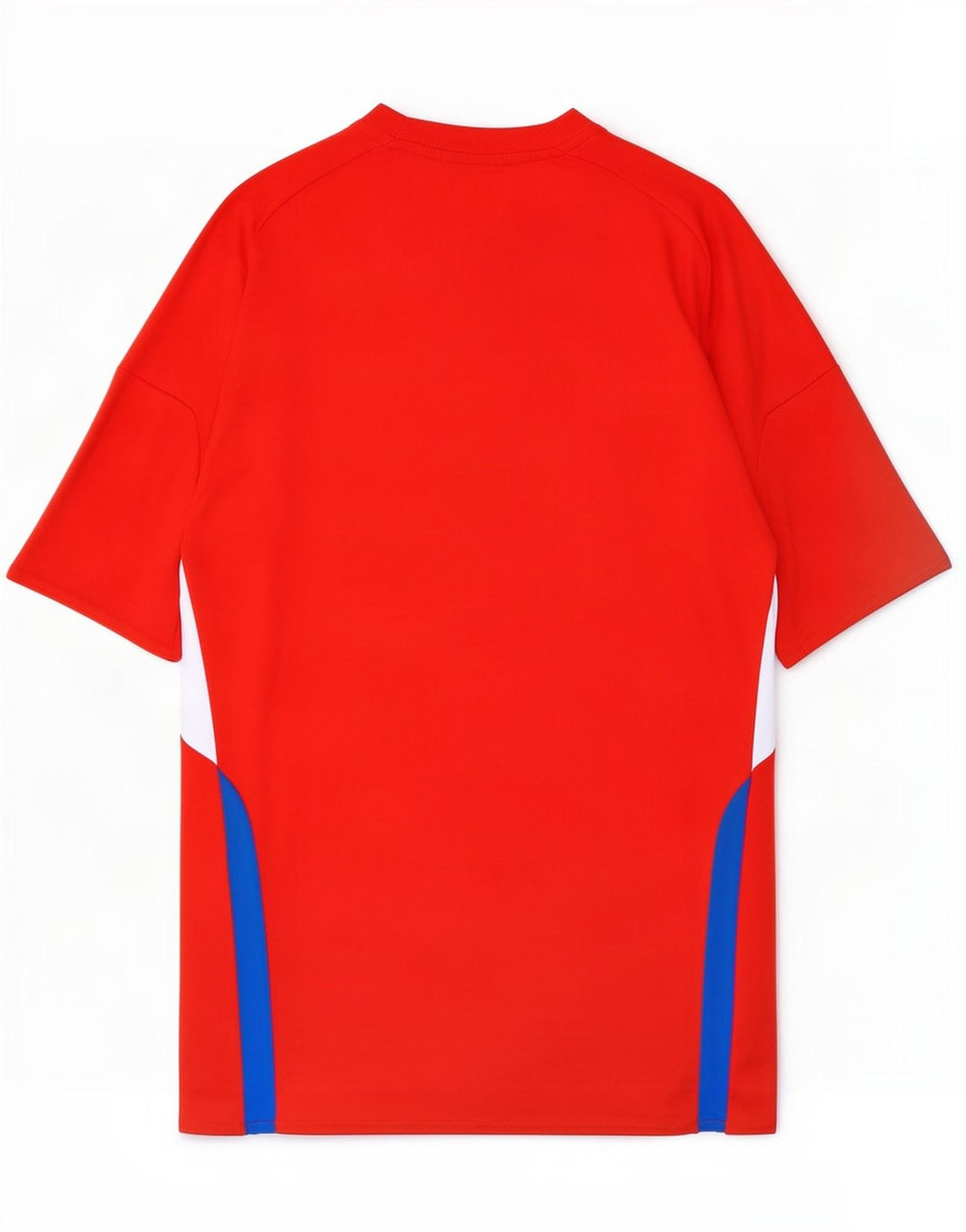 Adidas Hombre Climalite Camiseta Top Pequeño Rojo Colorblock Poliéster