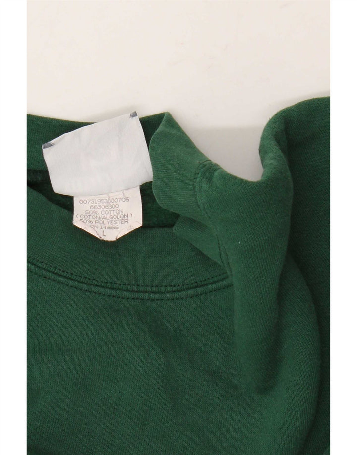 Lee Sudadera Con Estampado De Hombre Jersey Grande De Algodón Verde