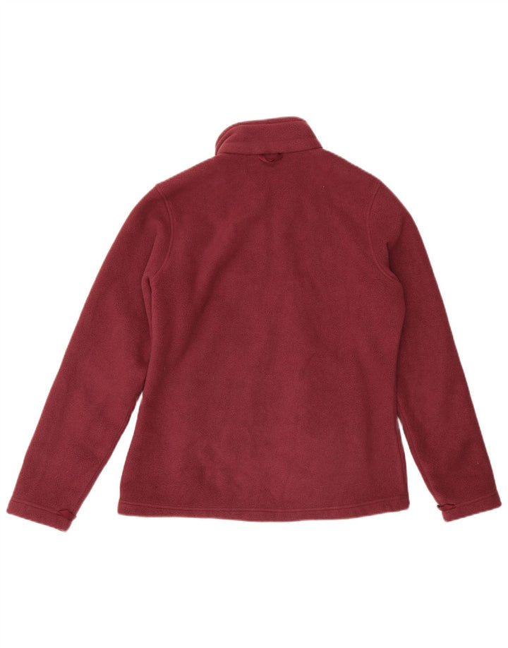 Jack Wolfskin Chaqueta polar para mujer UK 10/12 Poliéster burdeos medio