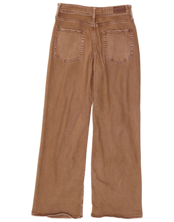 Vaqueros Hollister Mujer Baggy De Cintura Alta W27 L31 Algodón Marrón