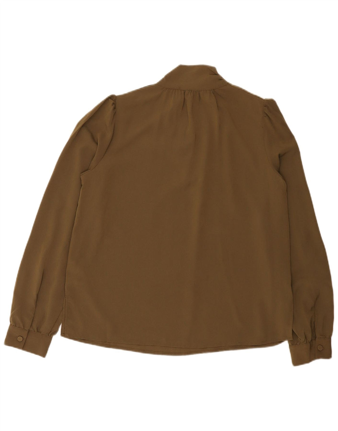 French Connection Blusa de ajuste relajado para mujer UK 40 Small Poliéster caqui