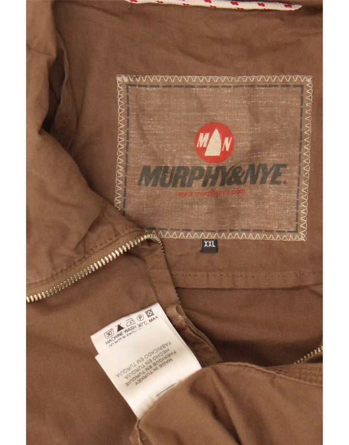 Murphy & Nye Chaqueta Bomber para Hombre UK 44 2XL Algodón Beige