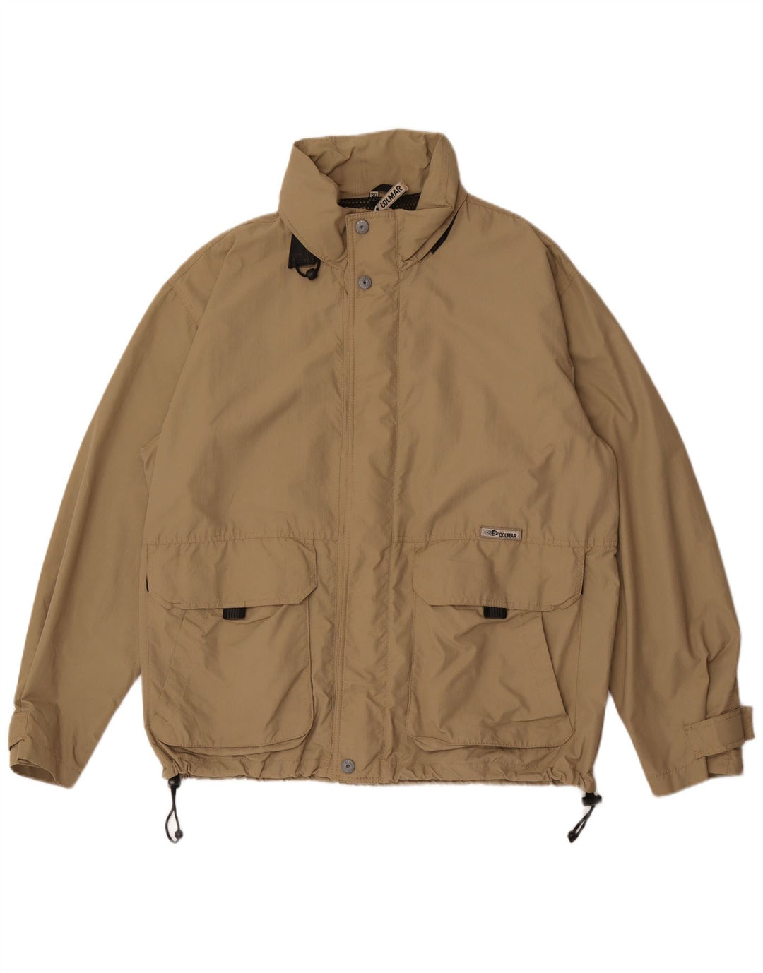 Colmar Chaqueta cortavientos con capucha para hombre IT 50 Large Beige Poliamida