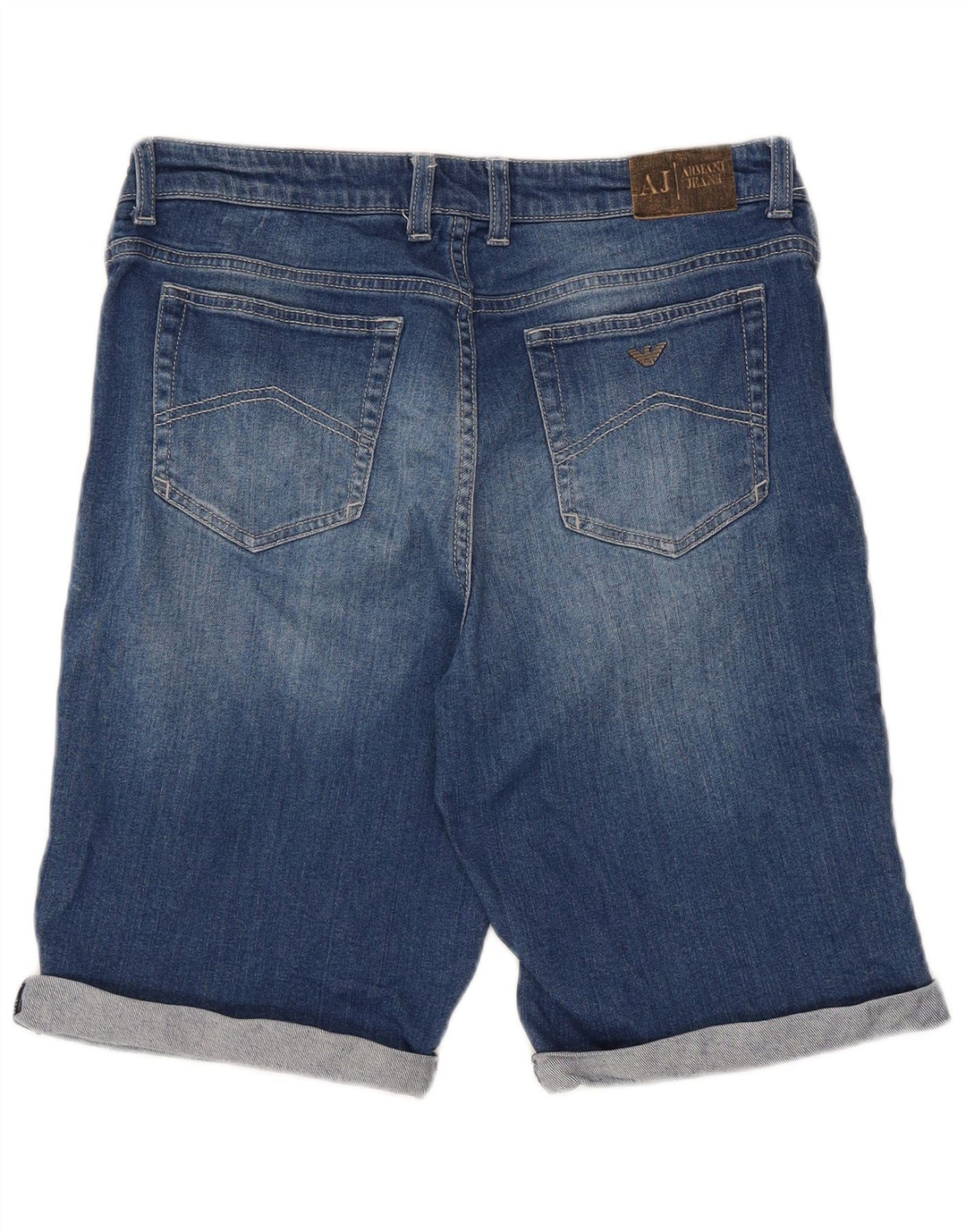 Armani Junior Pantalones cortos vaqueros para niño 15-16 años W32 Algodón azul