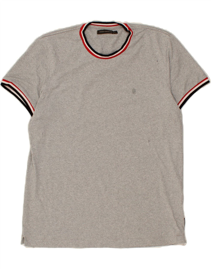 FRENCH CONNECTION Mens T-Shirt Top XL Grey Polyester Vintage French Connection and Second-Hand French Connection from Messina Hembry 