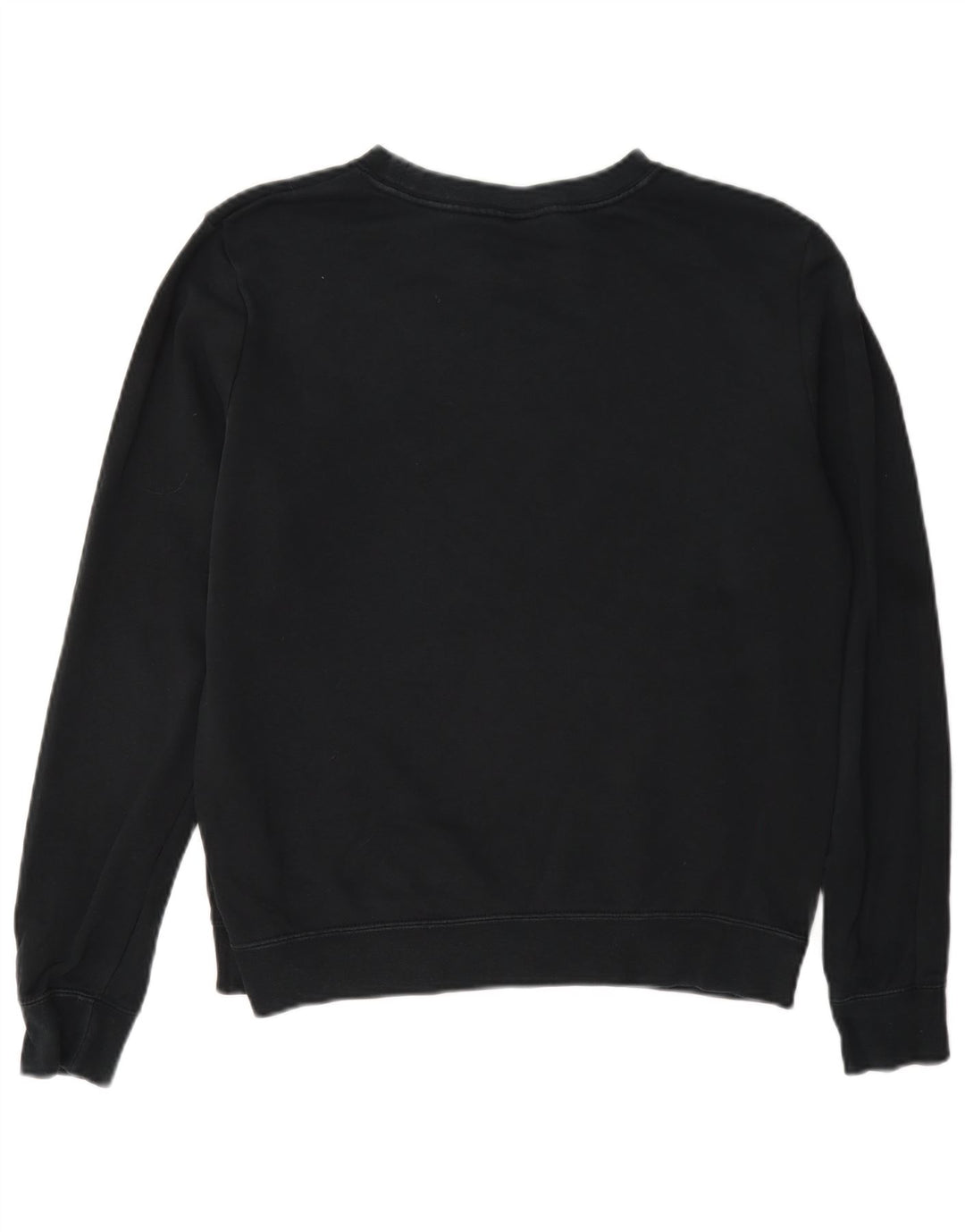 Nike Sudadera de gran tamaño con gráfico para mujer UK 10 Small Black Cotton