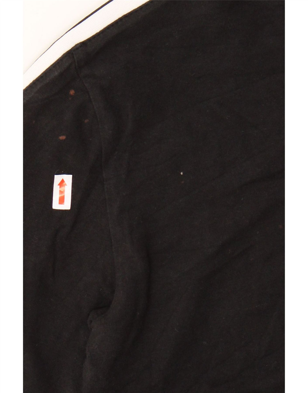 ADIDAS Camiseta para mujer Top UK 12 Mediano Negro Algodón