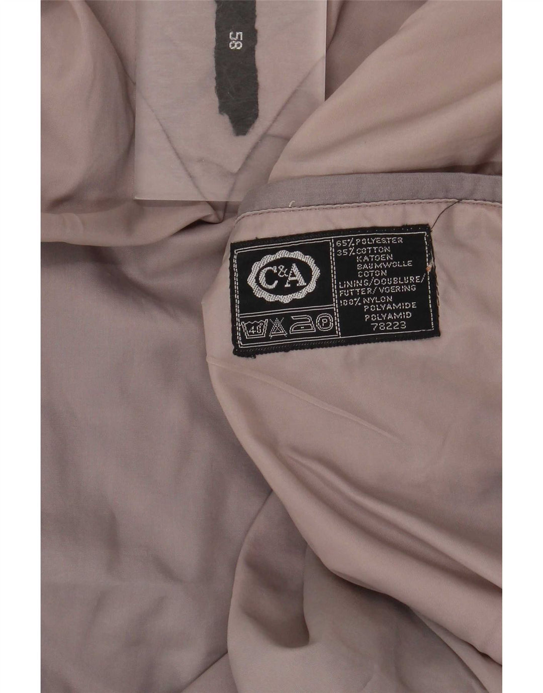 C & A Chaqueta Bomber para Hombre IT 58 4XL Poliéster Color Block Gris