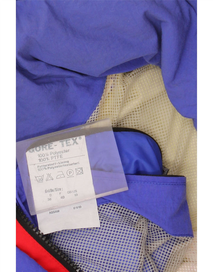 SCHOFFEL Chubasquero extragrande para mujer UK 10 Pequeño rojo Colorblock Poliéster