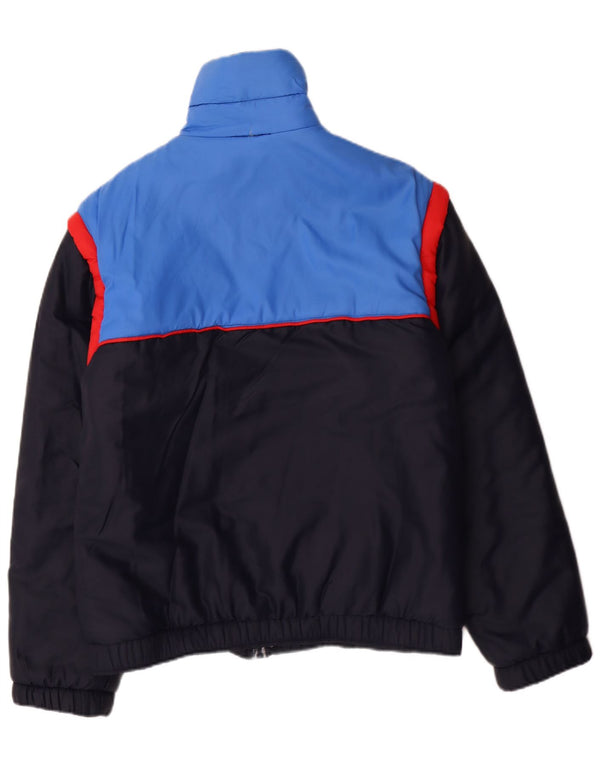 Chaqueta acolchada vintage para hombre IT 44 XS Azul marino Colorblock Acrílico