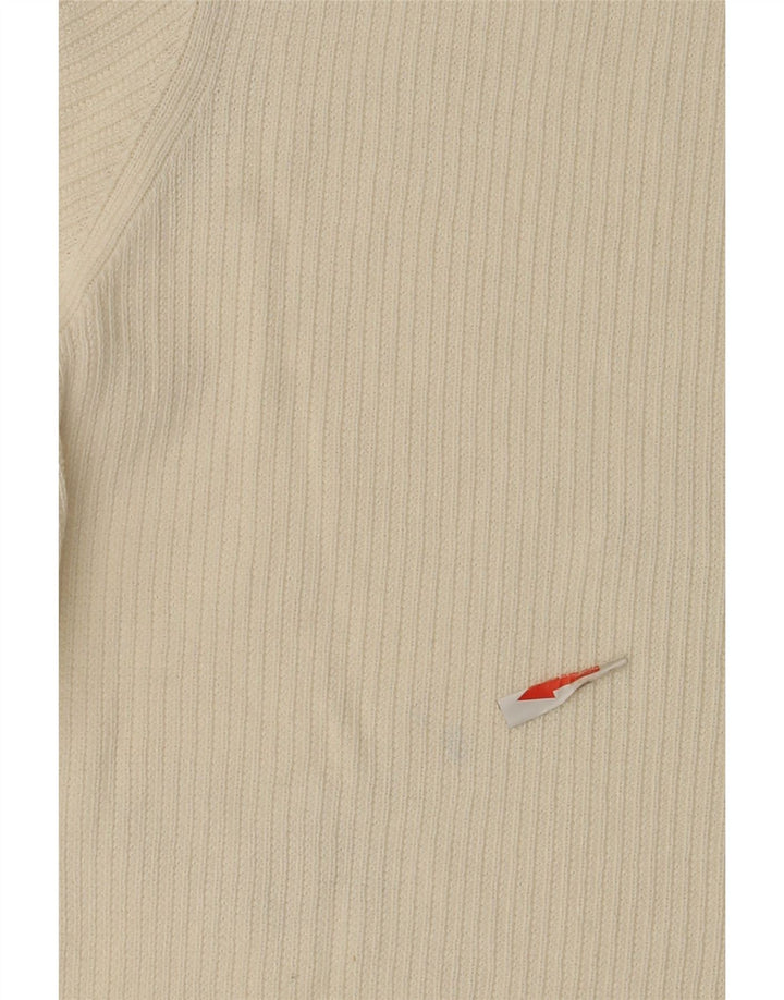 Massimo Dutti Hombre Camiseta Manga Corta Top Grande Blanco Algodón