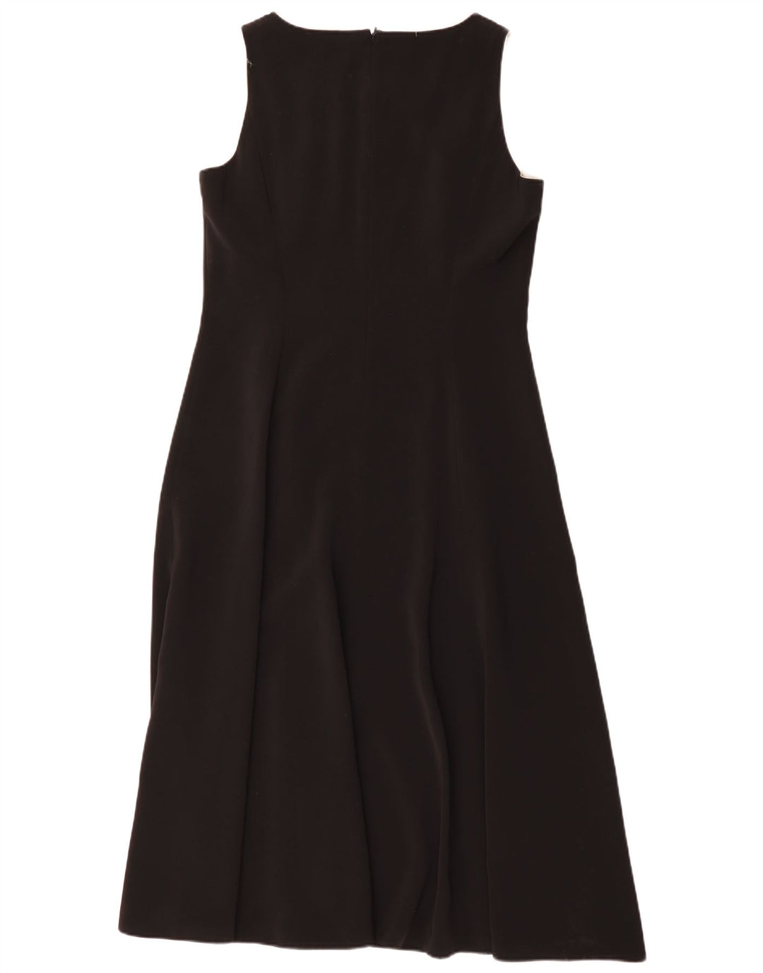 JACQUES VERT Vestido largo sin mangas para mujer UK 44 Grande Poliéster negro